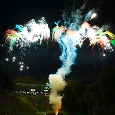 China Liuyang Mandarin Fireworks Battery Daytime Cake Fireworks Wedding Party Festival Cheap Price Smoke Firework Cake Pyrotechnics for sale
