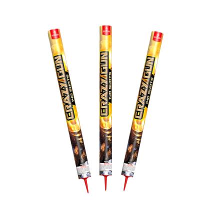 China Arma loco Roman Candle Fireworks Pyrotechnics 140 tiros 10kg para la exportación en venta