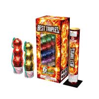 China Liuyang Canister Artillery Shells / Triple Break Canister Shells Firework For Festival for sale