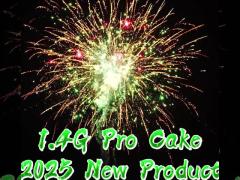 Hot High Quality 200 Shots 1000G Cake Fireworks 1.4 Pro Cake Pyrotechnic For US Market 2025