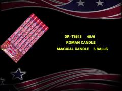 Liuyang 5 Balls Magical Roman Candles Fireworks AFSL Certified