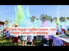 Party Popper Confetti Cannon , Holi Powder Cannon For Wedding