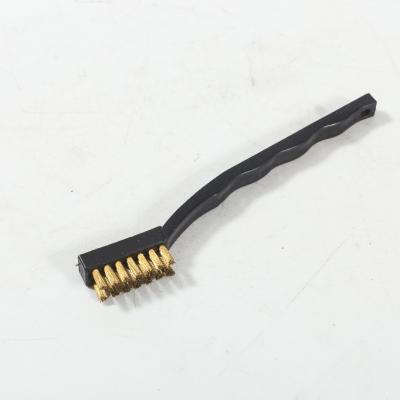 China Welding Cleaning Rough Surface Cleaning Industrial FMT Steel Wire Deburring Polishing Cleaning Industrial Brass-Coated Toothbrush for sale