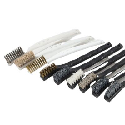 China Welding Cleaning Rough Surface Cleaning FMT Deburring Polish Cleaner 304 Stainless Steel Wire Industrial Hand Toothbrushes for sale