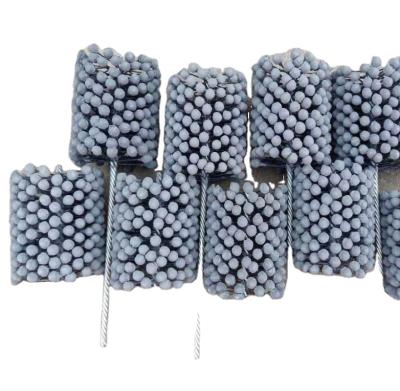 China Machine Part Ball Tube Brush Industrial Polishing Grinding Cylinder Honing Brush Tool For Deburring for sale