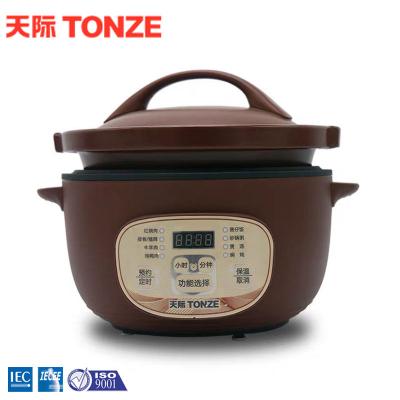 China High Outdoor Tempered Earthenware Pot Electric Slow Cooker 2L / 3L Slow Cooker for sale