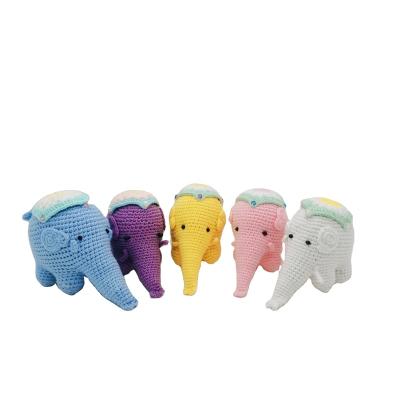 China Cute Gift Home Decoration Knitted Animal Mascot Elephant, Toy Hand Crochet Elephant Custom Soft Toys Stuffed Plush Led Toys Custom Sizes for sale