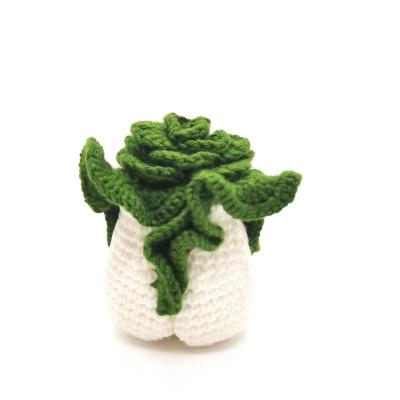 China Gifts hand cabbage crochet wool ornaments, fortune gifts for special gifts for sale