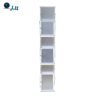 China Foldable Portable Magazine Display Rack Folding Catalog Stand Brochure Holder for sale