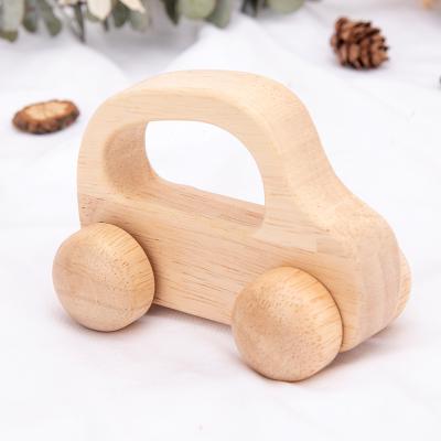 China Early Childhood Education Wholesales Good Quality Baby Grasping Wooden Children's Puzzle Toys Inertia Practicing Carts Slippery Toy Carts For Kids Gift for sale