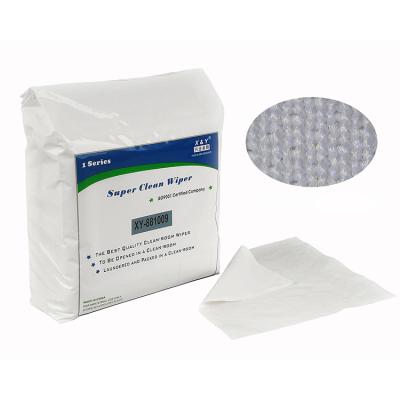 China 100%polyester Microprocessor Lint Free Wipes Dry Cleanroom Wiper 1009sle Disposable Micro Fiber Towels for sale