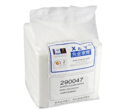 China Polyester+ Viscose 25*25CM Viscose 35GSM Oil Sheets Inkjet Printer Cleanroom Paper Lint Absorbing Industrial Wiper for sale