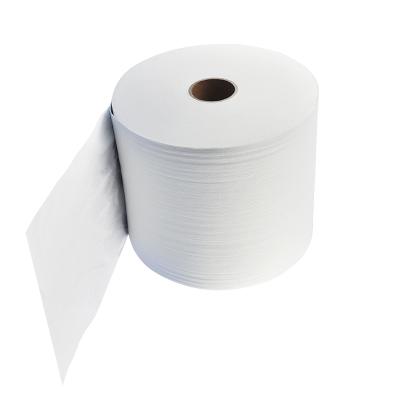 China 31.8*34CM 50% Sustainable Polyester Single Ply Expanded Industrial Rag Paper Towel Absorb Rag Rag Roll 870 Sheets for sale