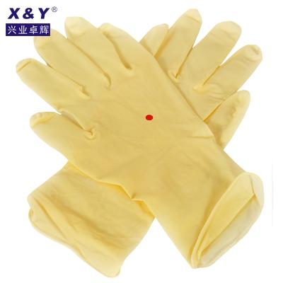 China Factory Sale Eco - Friendly Powder Free Medical Disposable Latex Exam Gloves Natural Surgical Gloves Sterile for sale