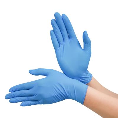 China Best Quality Medical Exam Glove Disposable Driving Nitrile Gloves 100 Pcs Latex Powder Free Examination Box Thailand for sale