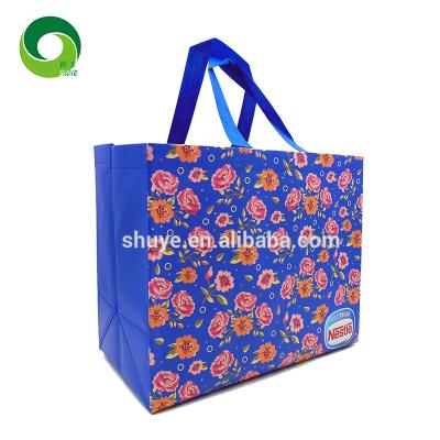 China Custom Hot Sale PP Non Woven Plastic Handled Bag Extra Large Handled for sale