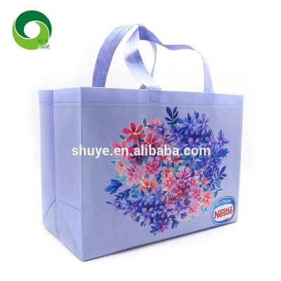 China Handled Custom Reusable Non Woven Hot Seal PP Shopping Bags for sale