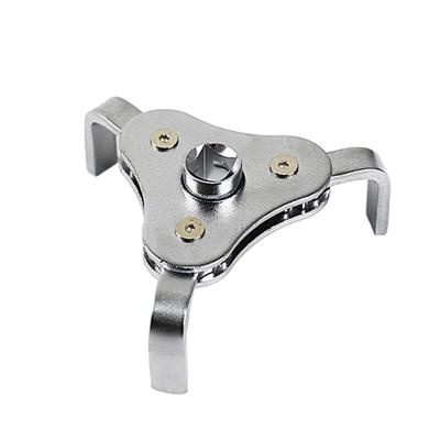 China Car Repairing Steel Three-Jaw Oil Filter Wrench 63-102mmCr-V Auto Repair Maintenance Tool for sale