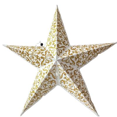 China Wholesale Cheap Decorative Home Paper Lantern Star Paper Lantern Christmas Paper Lantern Pendant Lighting For Hanging DIY for sale