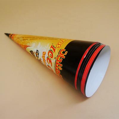 China Snow Cone Ice Cream Cup Size Disposable Customized Paper Cup for sale