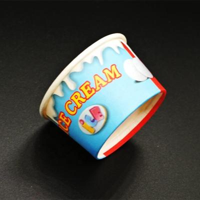 China Disposable Wholesale Disposable Double Wall Paper Bowl Used for Frozen Food for sale