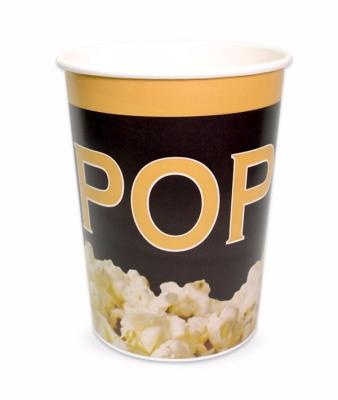 China Disposable Popcorn Paper Cup Popcorn Boxes 32 Ounce Popcorn Paper Containers For Party And Movie Night for sale