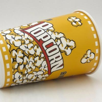 China Disposable Disposable Custom Logo Take Away Fried Chicken Pails Popcorn Chicken Paper Cup for sale