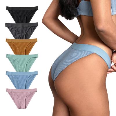 China 2022 Breathable Sexy Mature Girls Ladies Panties High Quality Ribbed Panties Underwear Briefs Seamless Panties And Bras for sale