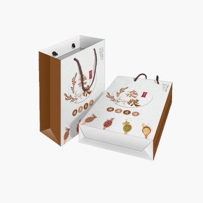 China Handmade Custom Printed Your Own Logo White Shopping Paper Bag For Clothes for sale