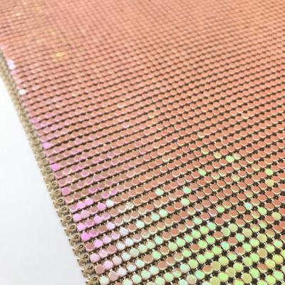 China Durable Changed Colors Metal Chainmail Fabric For Bags for sale