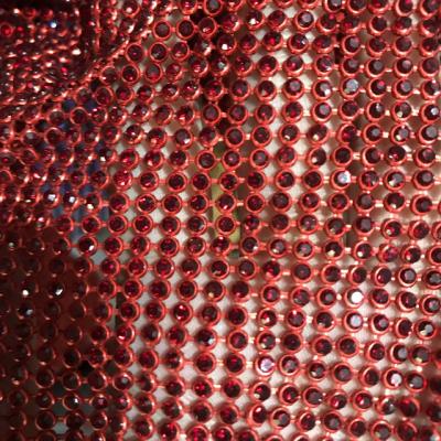 China AA Grade Durable Rhinestone Crystal Fabric For Clothes for sale