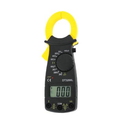 China Electronic Measuring Instruments 3 1/2 Digits DT3266L Digital Clamp Ammeter Multimeter DC AC Voltmeter Clamp Meter With Fire Wire Resistance Tester for sale