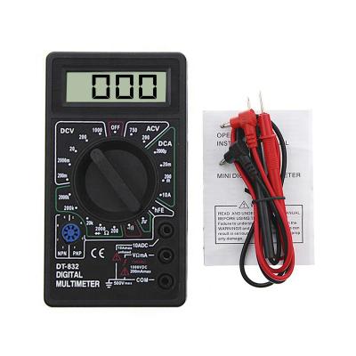 China LCD Display DT832 Digital Handheld Electronic Multimeter Multimetro DT832 for sale