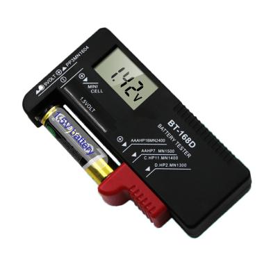 China Battery Capacity LCD Digital Display 9V/1.5V Batteries Button Cell Battery Volt Multimeter Controller Battery Capacity Tester BT168D for sale