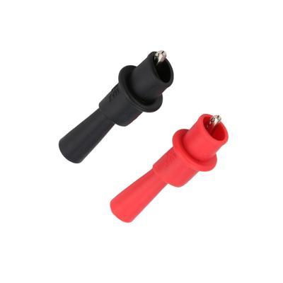 China PVC DIY Clip Accessories Alligator Crocodile Clip Rubber Electrical Clamp For Multimeter Clamp Meter Tester Probe for sale