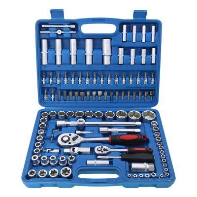 China Auto Repair Tools 108 DIY Tool 1/4 1/2 Industrial Multi Drive Bit Flexible Adjustable Socket Wrench Tool Kit for sale