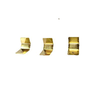 China Excellent smooth surface quality finely processed gold plated beryllium copper shrapnel for sale