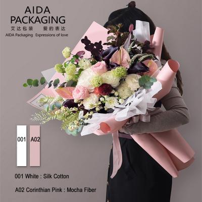 China New Fashion Tear-Resistance Waterproof Pure 105g 60cm*6Y Flower Kraft Paper Roll for sale