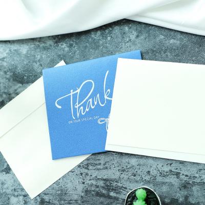 China Europe Factory Wholesale Gold Fashion Stamping Luxury Thank You Cards With Envelopes for sale