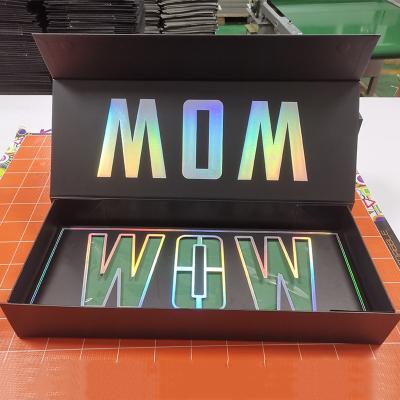 China New Design Recyclable Luxury Rectangle Custom Luxury Flower Box MOM wow Magnetic Packaging Box For Mother's Day for sale