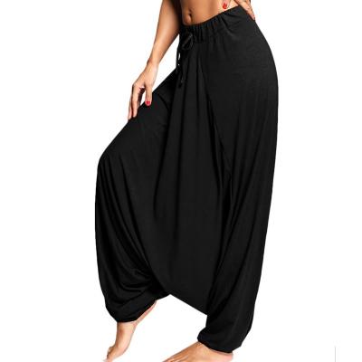 China Anti-static Casual Women's Harem Pants Thai Hippie Boho Aladdin Women Trousers Loose Crotch Loose Wide Leg 2021 Drops for sale