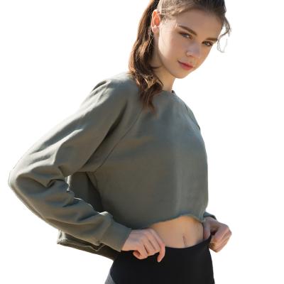 China Breathable Single Sleeve Leisure Long Style Short Sports Tops Loose Running Fitness Women's Yoga Top for sale