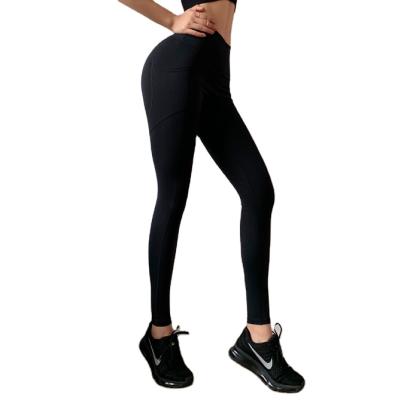 China - Breathable Tight Dry High Waisted Quick Running Pants Exercise Gym , Womens Leggings Yoga Wear for sale