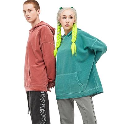 China Anti-wrinkle Pocket Warm Casual Sweater Autumn And Winter High Street Couples Loose Hooded Hoodie for sale