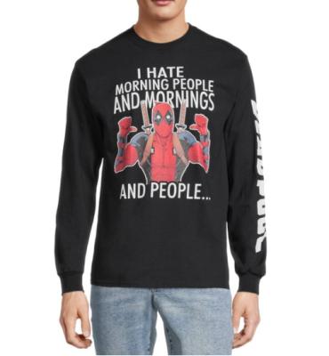 China Anti-Wrinkle Loose Crewneck Sweater Men's Casual Pullover Long Sleeve Lettered Printing Mens T-Shirt for sale