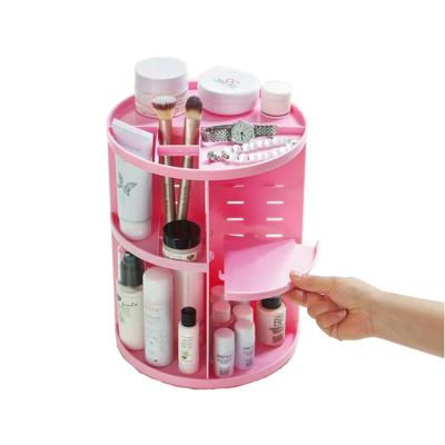 China Makeup Storage Cosmetic Organizer Workable 360 ​​Degree Rotating Layer Adjustable for sale