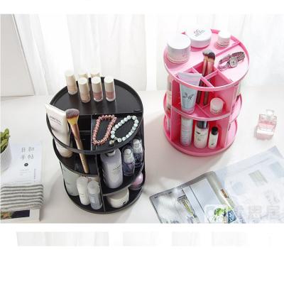 China Multifunctional Adjustable Revolving Acrylic Cosmetic Organizer Sustainable Storage Makeup Organizer for sale