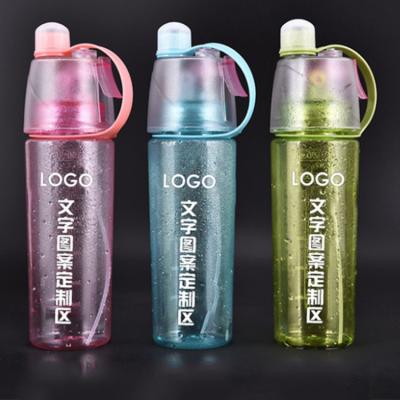 China Viable Mist Spray Drinking Water Bottle Insulated Mist Sport Drinking Water Bottle With Mist Sprayer for sale