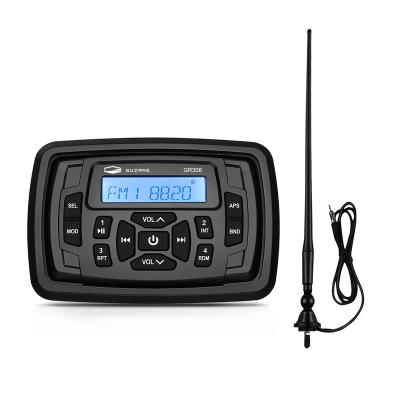 China Marine Radio Waterproof Boat Stereo Receiver Car MP3 Player+AM FM Audio Antenna for RV ATV Yacht Tractor Motorcycle Radio: 3.1