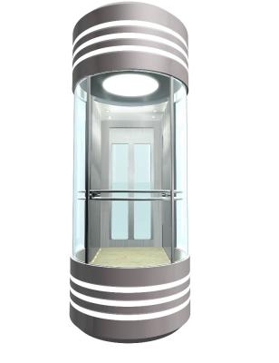 China 6-13 Person Modern FAST Transparent Glass Panoramic Passenger Elevator for sale